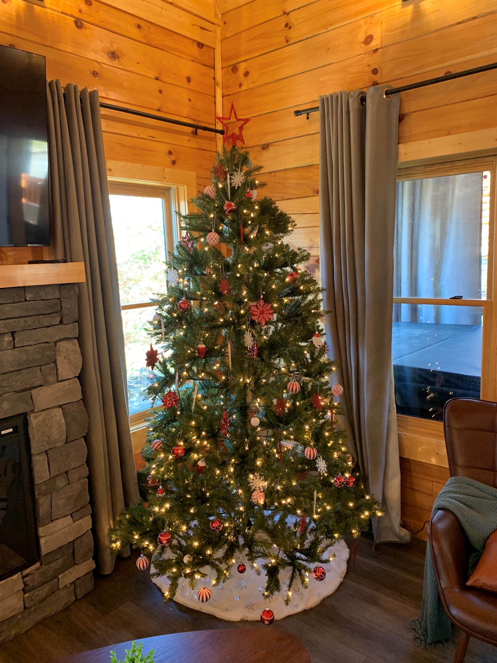Our Christmas tree is up!  Come celebrate the holidays with us.
