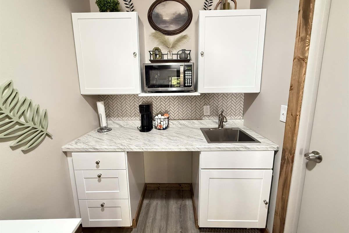 All the comforts of home, tucked into one cozy corner — just add coffee and conversation