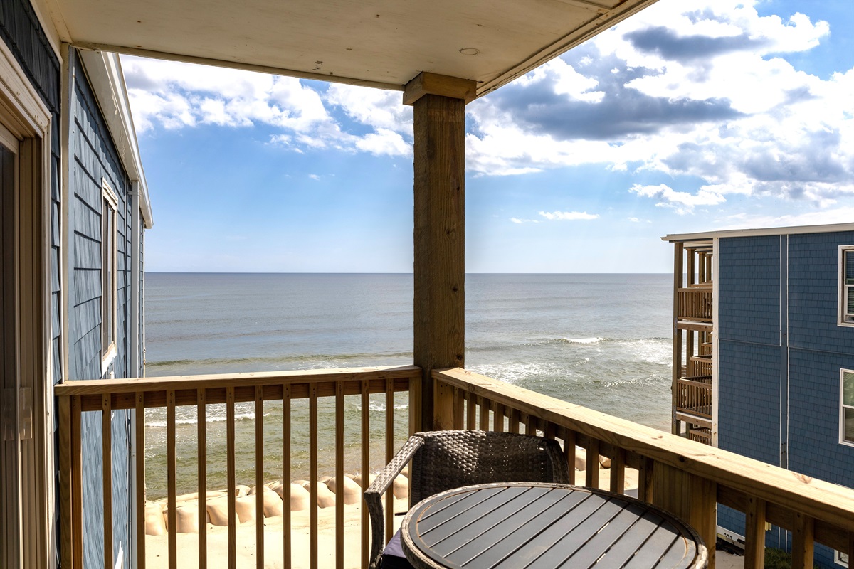 Oceanfront balcony
