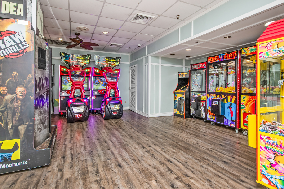 Classic and modern video games in the arcade for tons of fun!