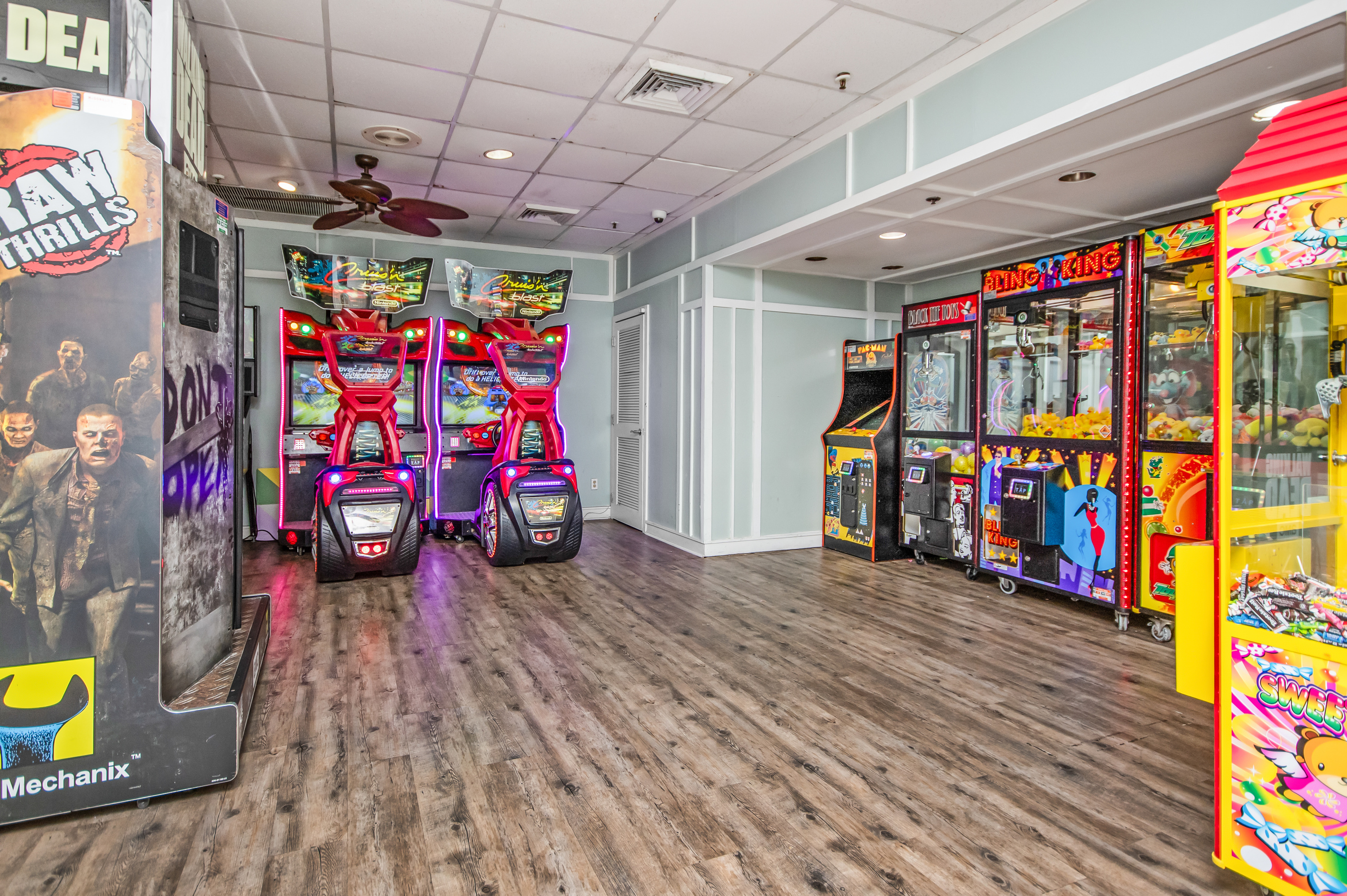 Classic and modern video games in the arcade for tons of fun!
