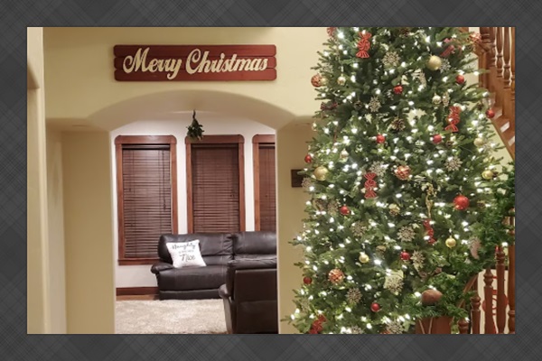 Entry during Christmas