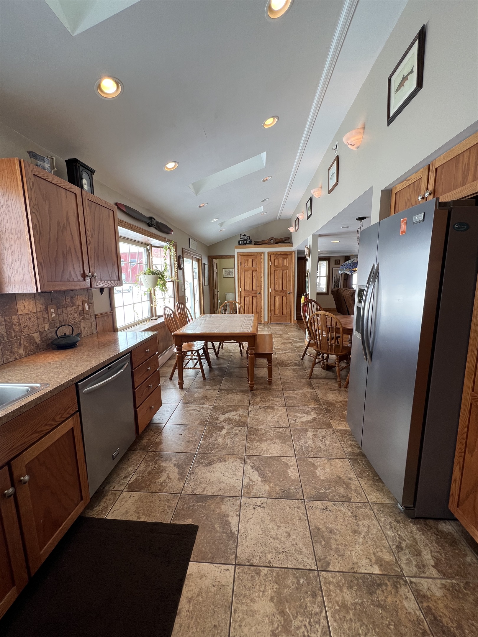 Kitchen and dining area