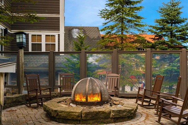 Create lasting memories around the firepit under the starry sky.