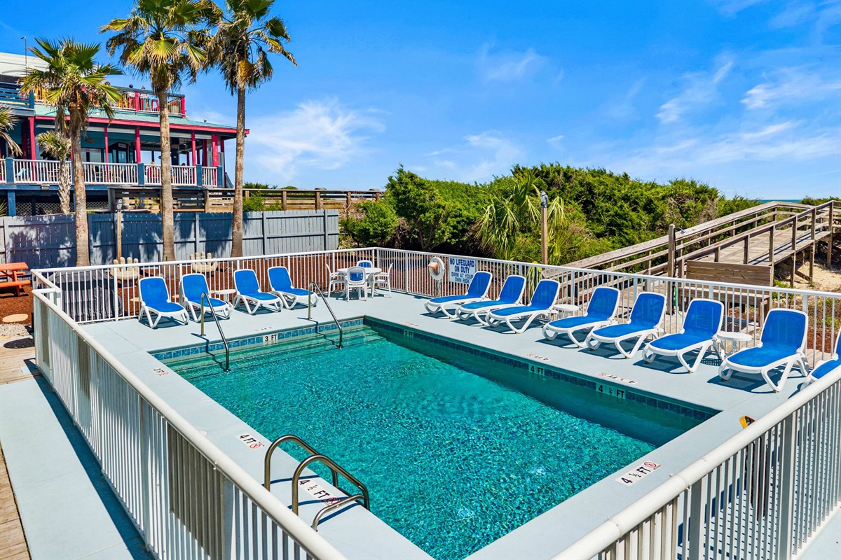 Oceanview Pool | Sand Dollar | 102 Oceanview | 1116 Ocean Blvd, Isle of Palms, SC | IOP Escapes