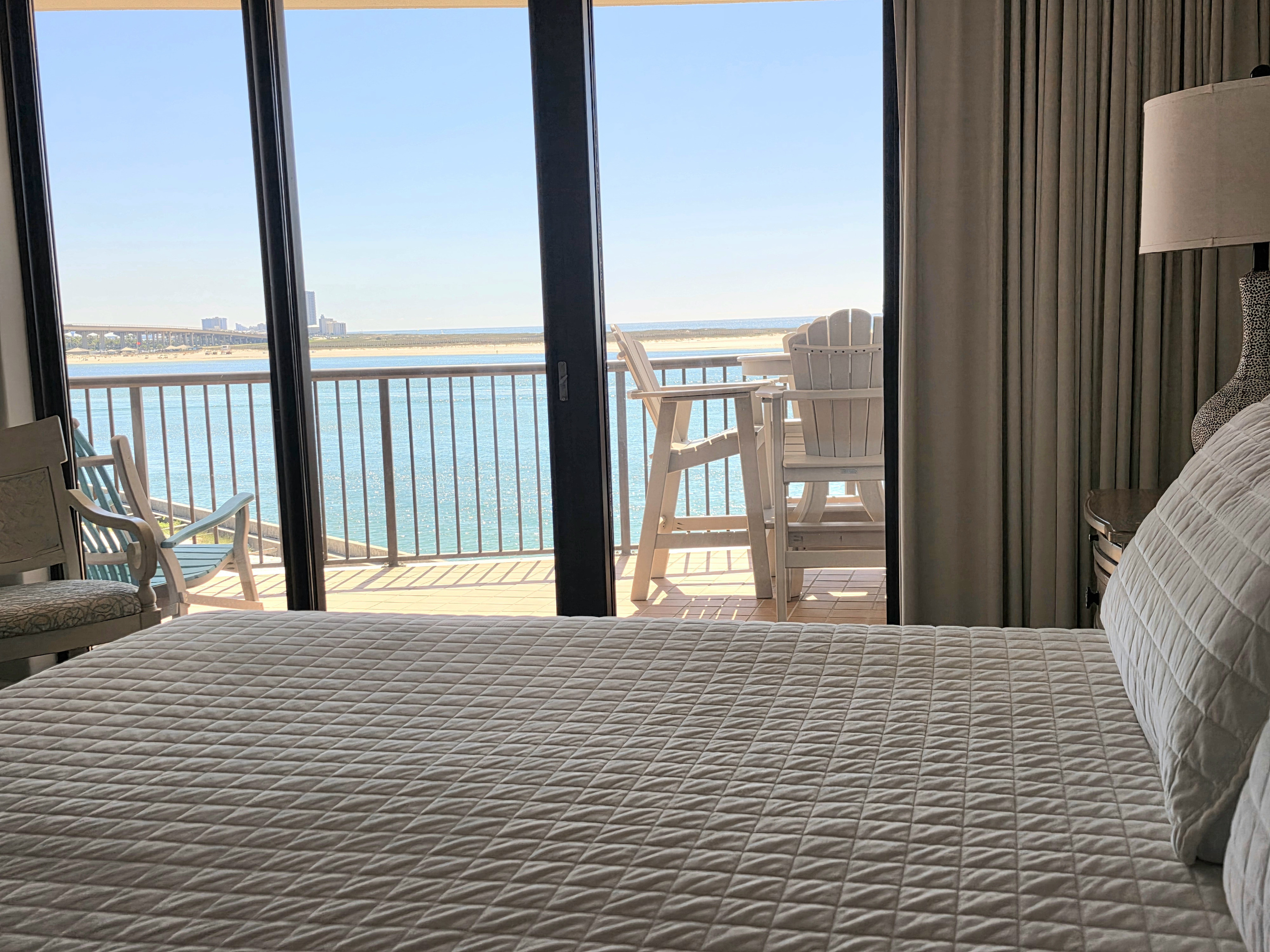 The view from the master bedroom