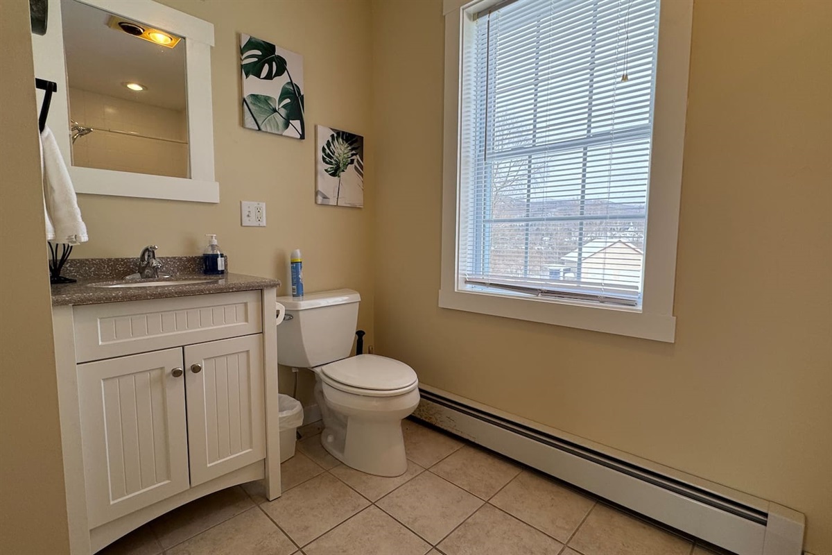 Bathroom with walk-in shower