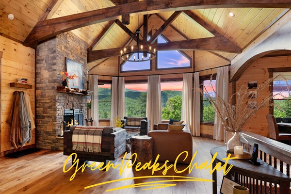 Welcome to Green Peaks Chalet, your private mountain retreat, with stunning views, a cedar sauna, hot tub and other fabulous amenities await your arrival!