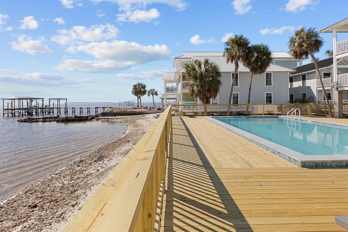 Pool on the edge of the Gulf