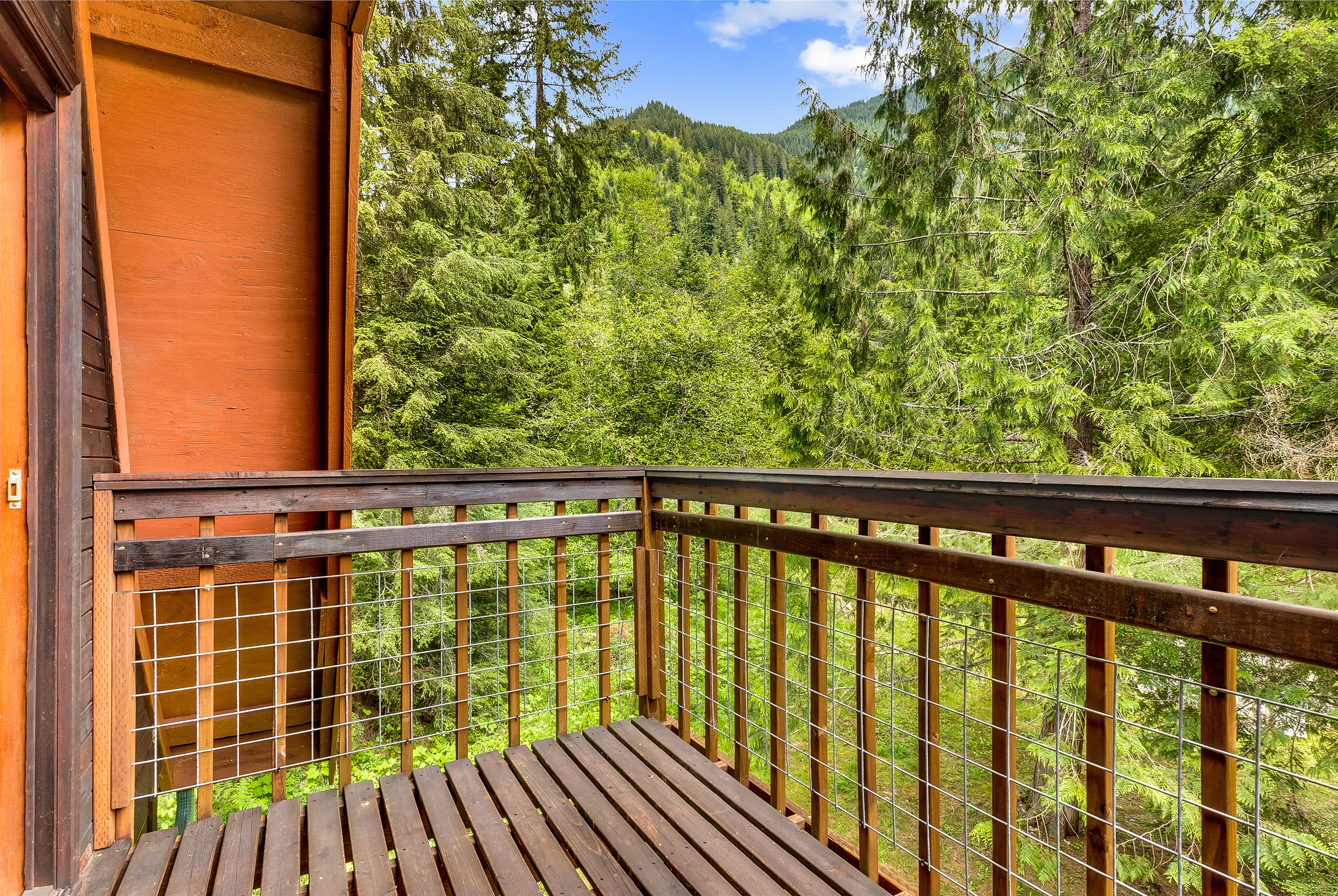 One of two balconies to enjoy your morning coffee from