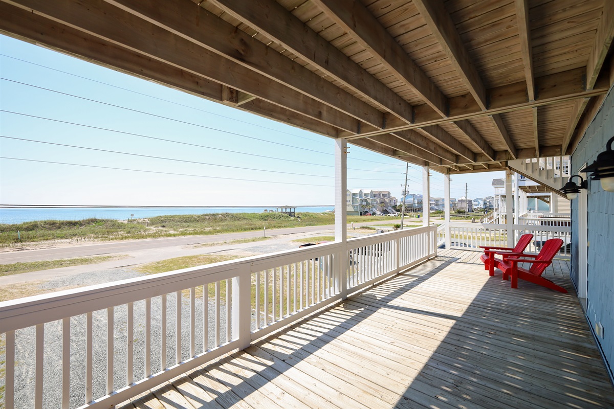 A walkway with a spectacular view