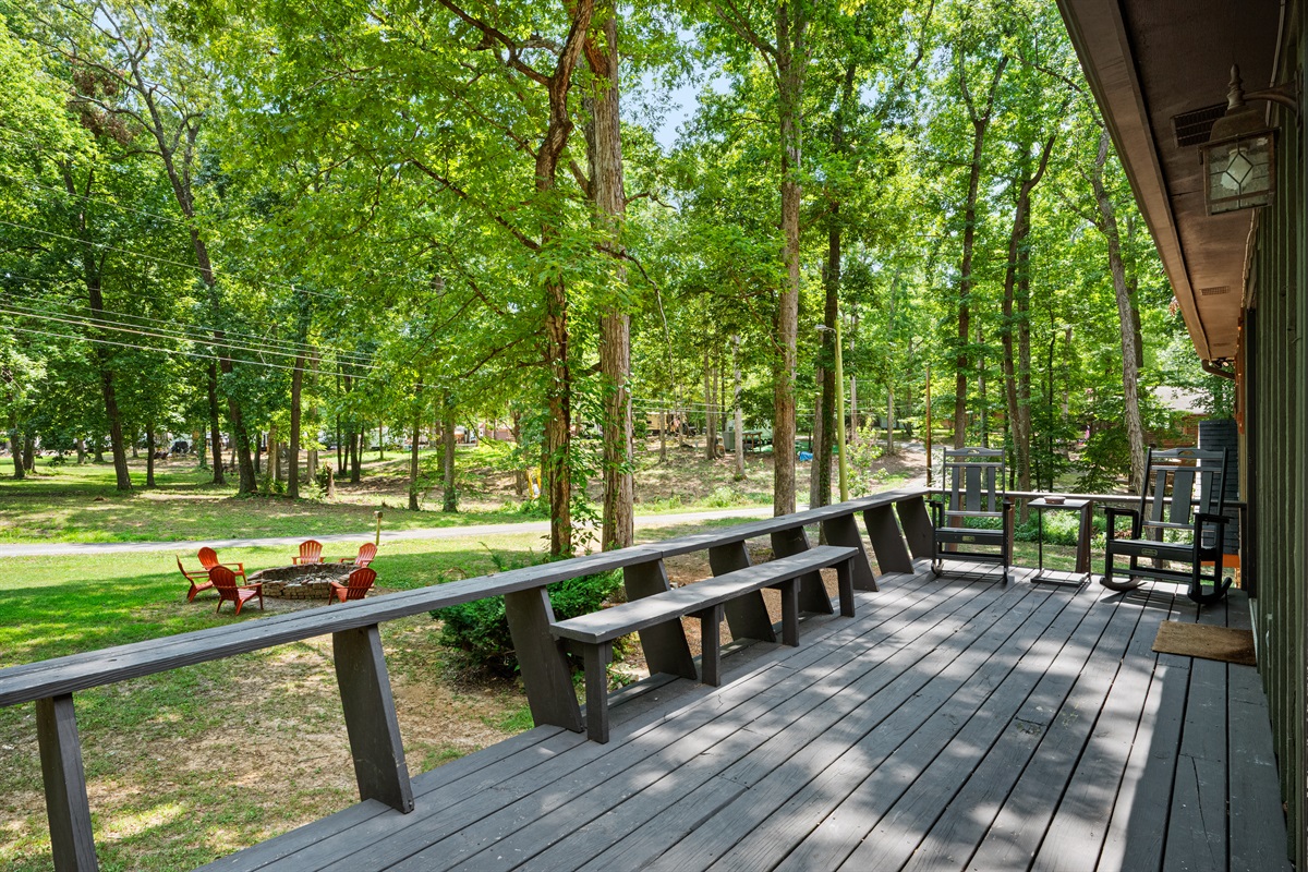 Outdoor Lounge | Outdoor Sitting Area | Wrap-Around Porch (summer time)