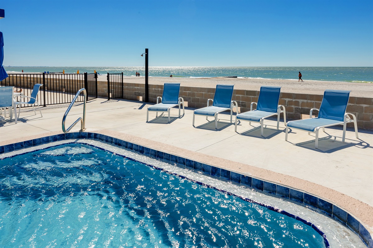 Gulf Front heated pool