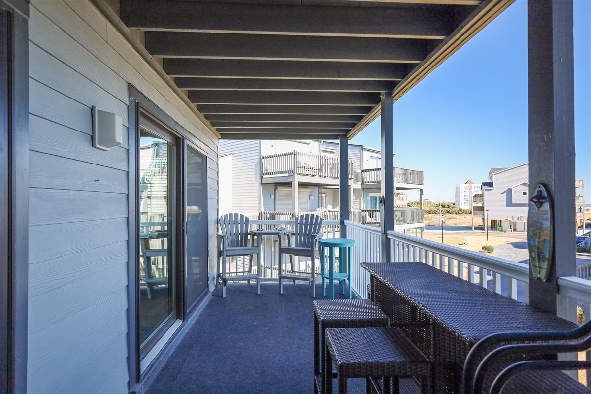 A space ideal for outdoor lounging