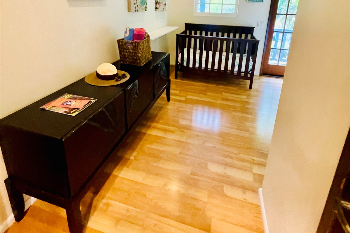 Bedroom 2: baby crib