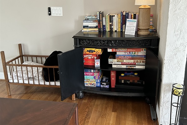 Book Nook and Game Chest - Curl up with a good book and take it with you if you don't finish it