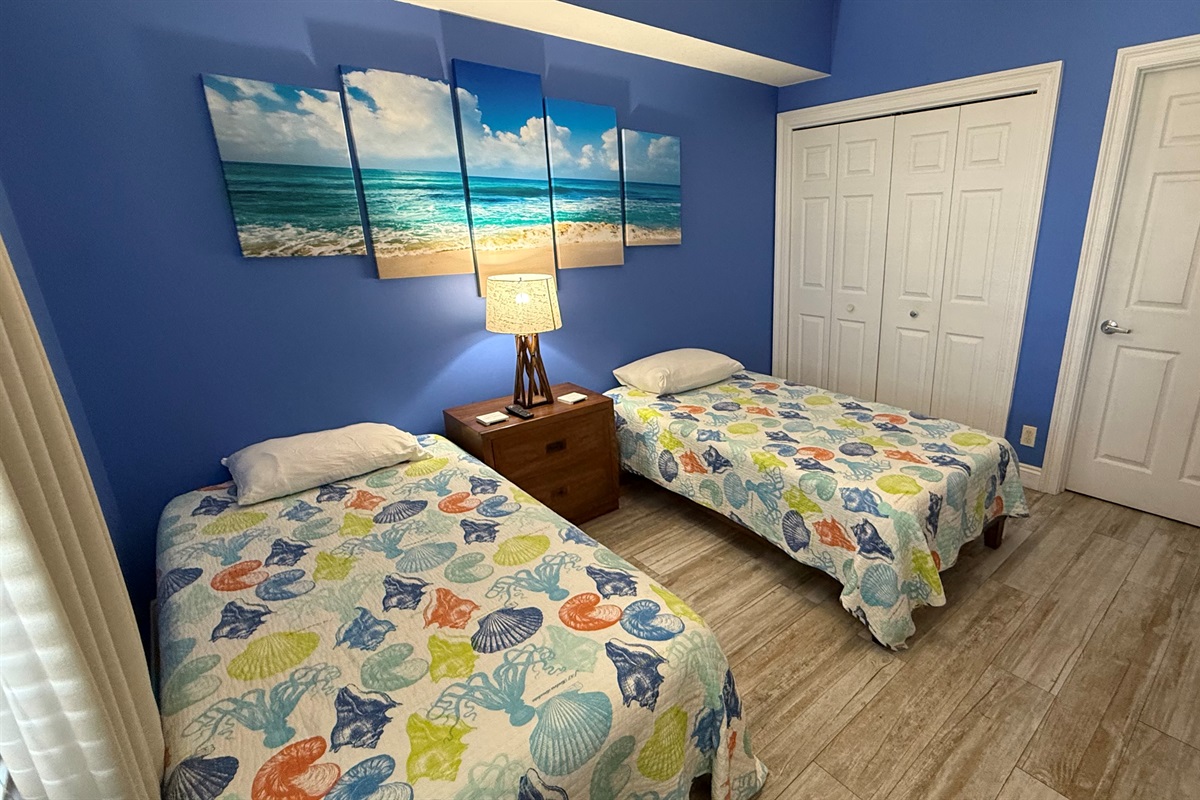Front Bedroom with large ensuite bathroom and views of Pier Park