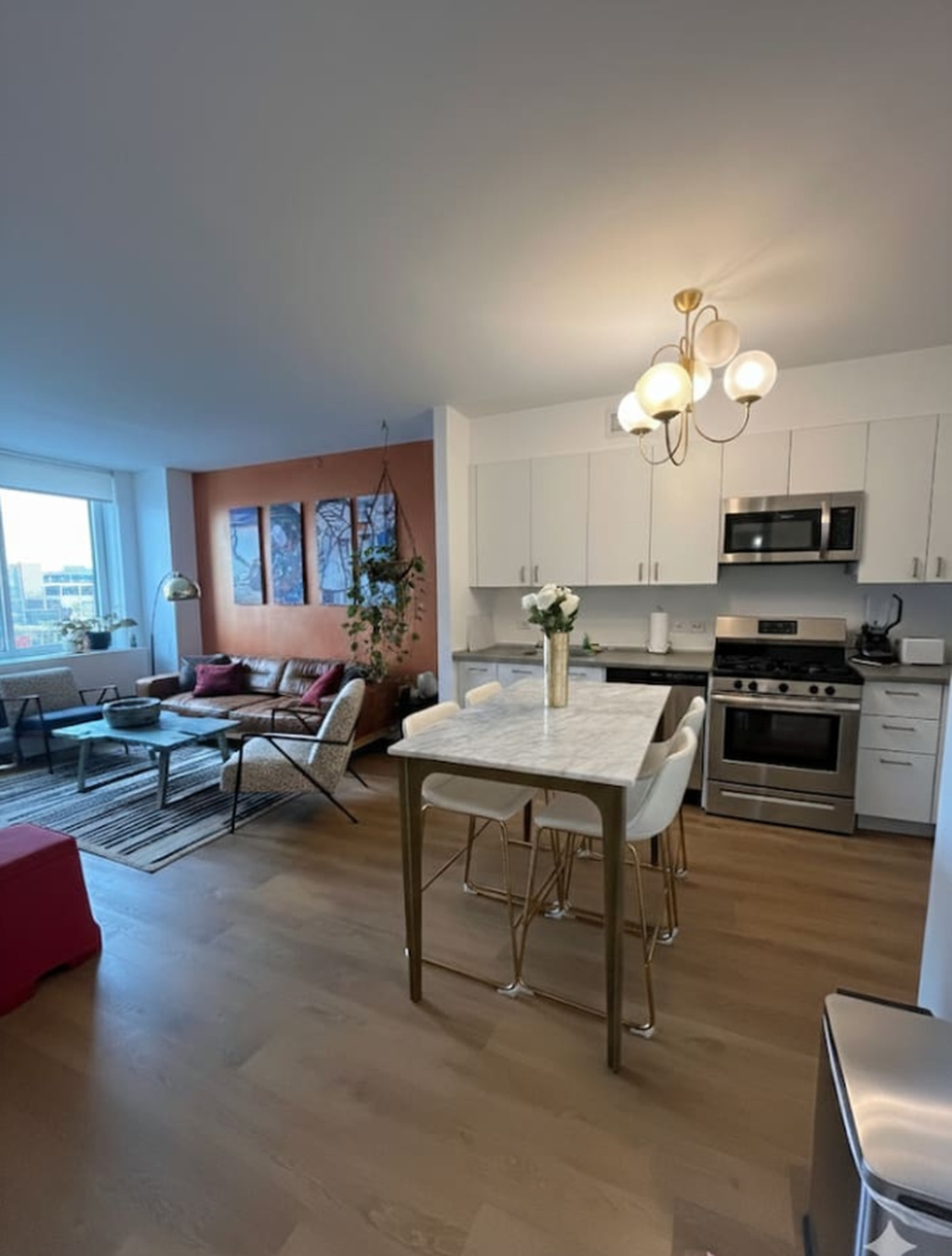 Open kitchen and living area — Lower East Side, NYC