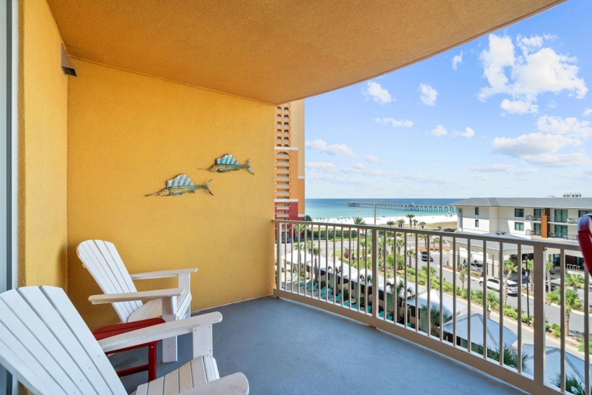 Chair located on the Balcony with View of the Gulf of America