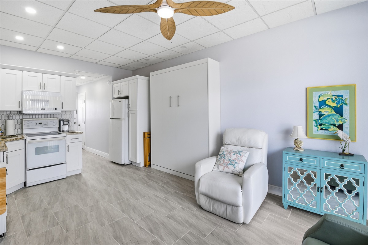 Studio! Fully renovated in 2026!  Indian Shores Beach is across the street!