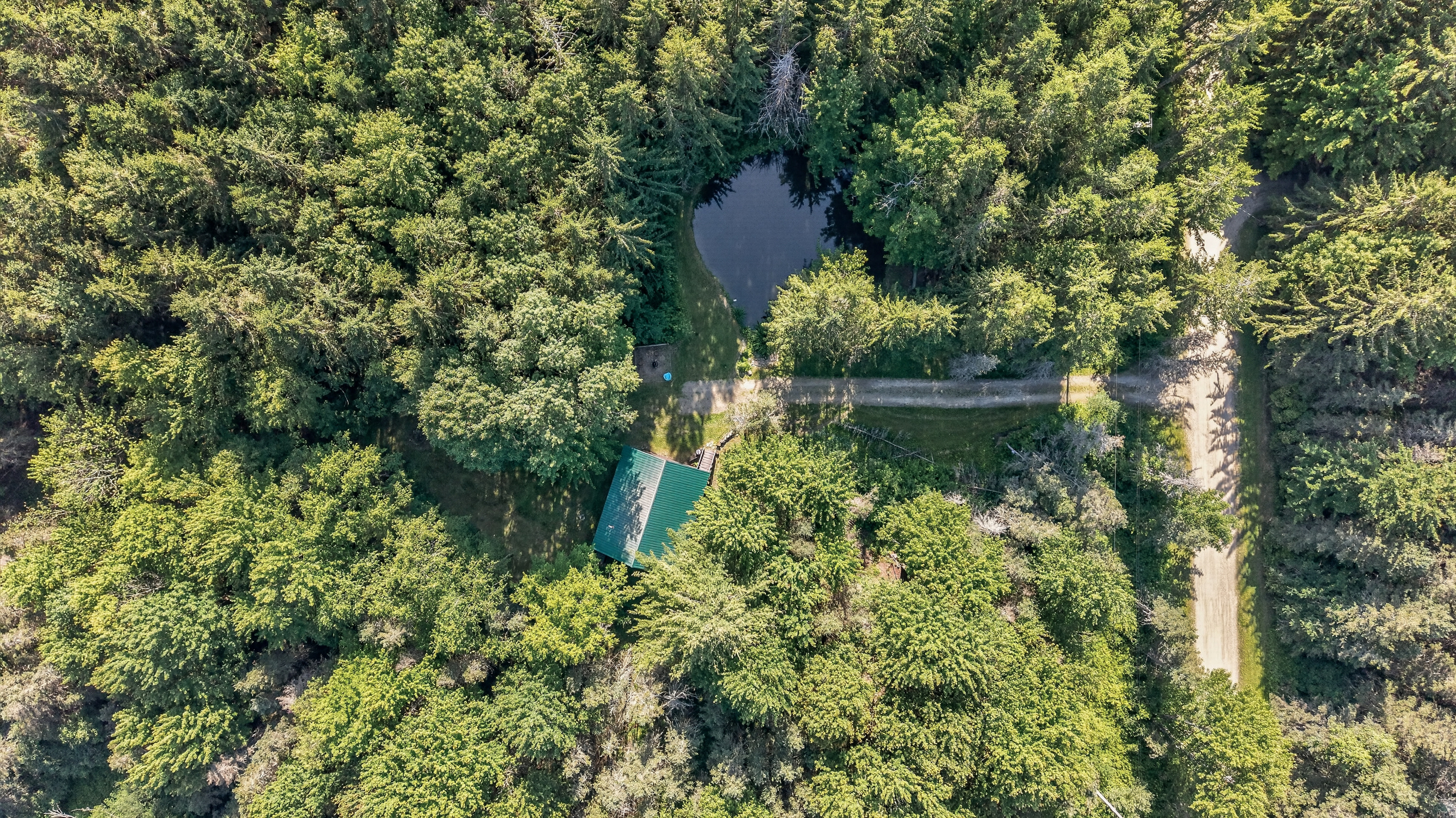 Property beside a small body of water