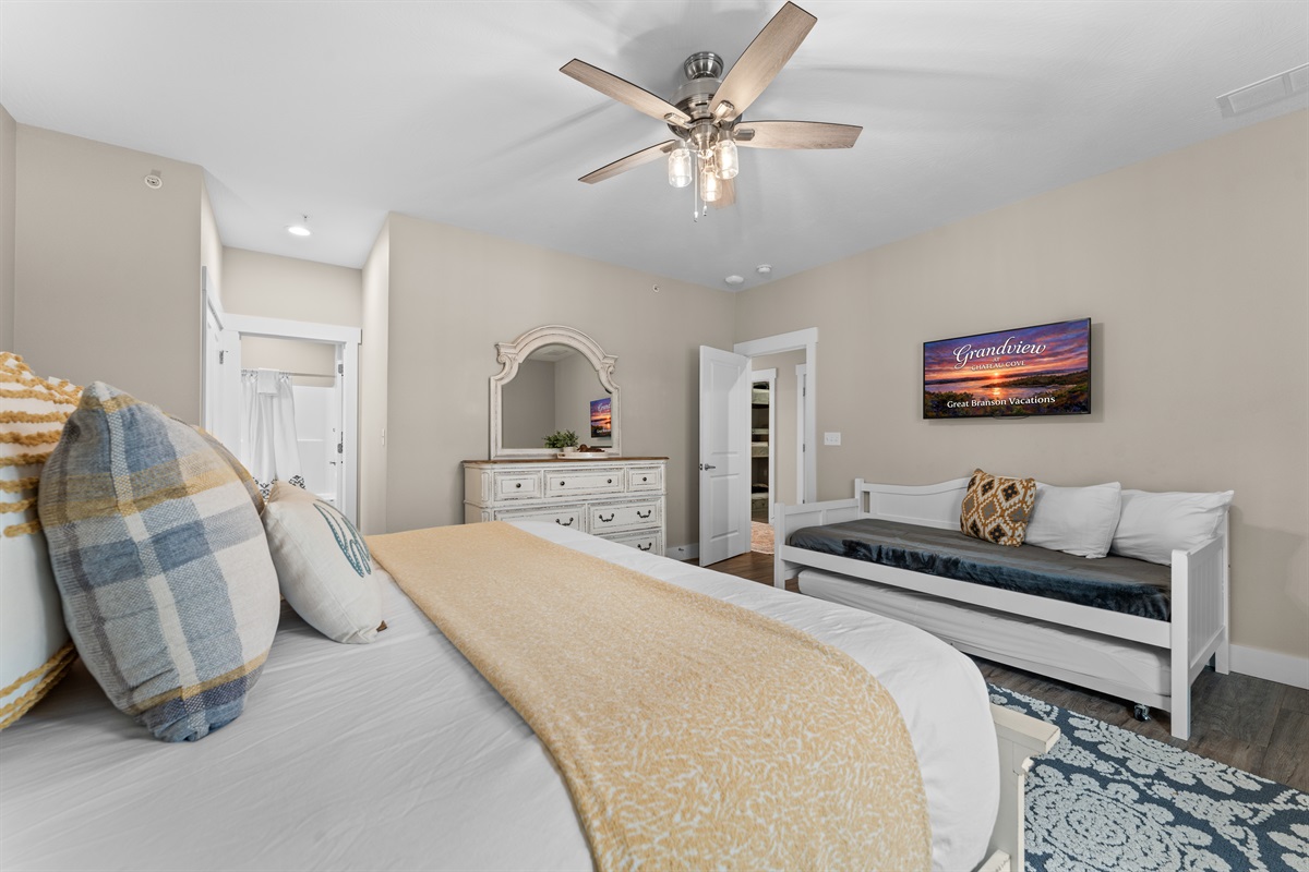 King Bedroom #1 with private bathroom