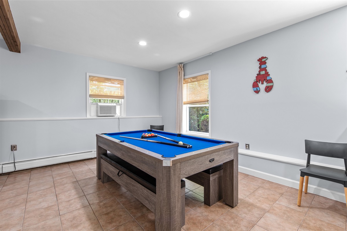 It turns into a pool table
