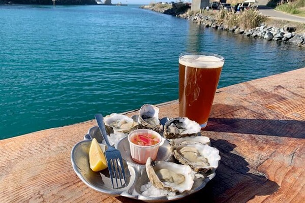 Oysters and brew