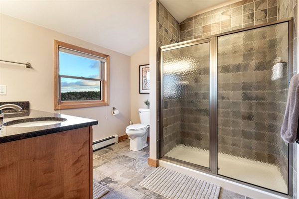 Enjoy the comfort and serenity of this elegant ensuite bathroom.