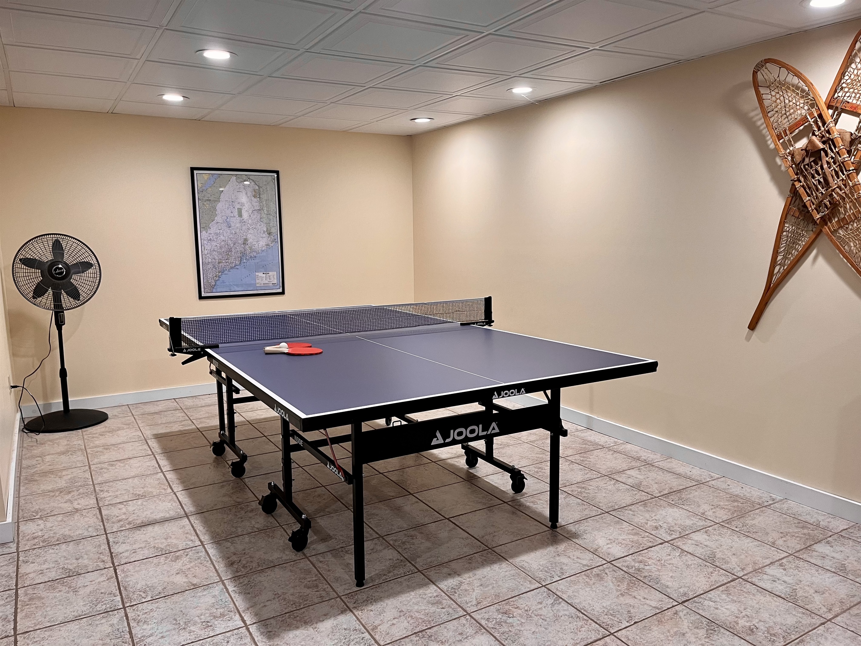 Game room: ping pong table