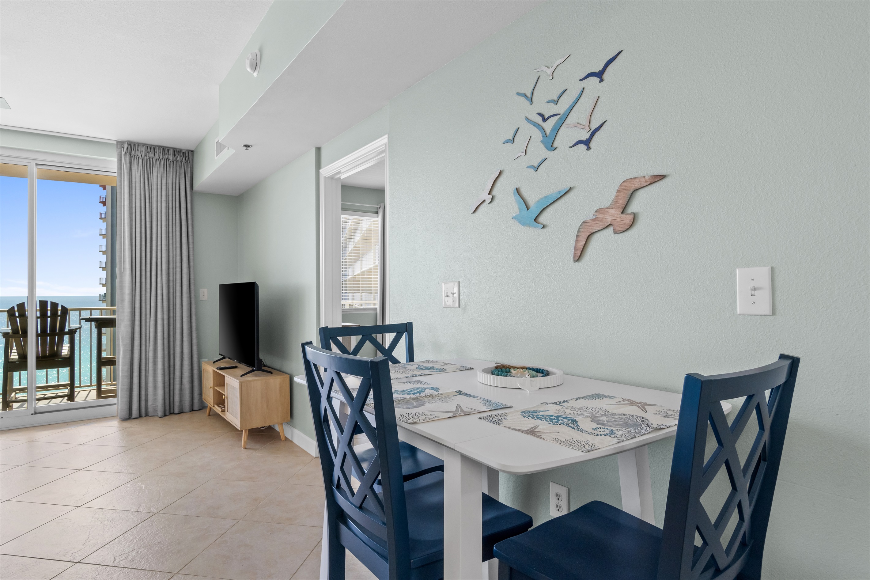 Tastefully decorated for a nice, clean aesthetic.