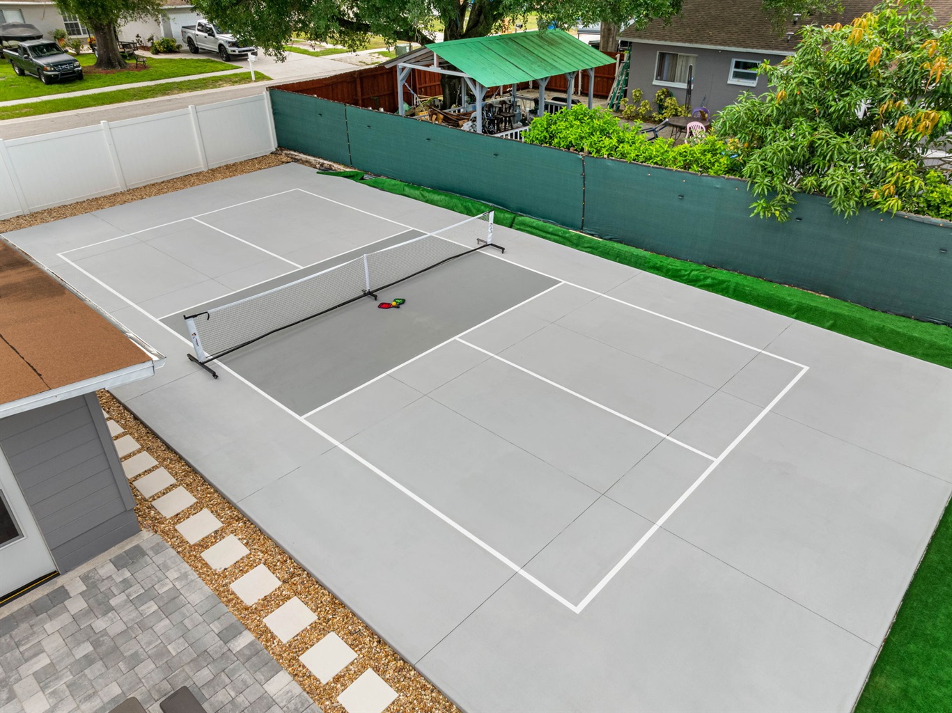 Few stays offer a dedicated court like this—challenge your crew to a match!