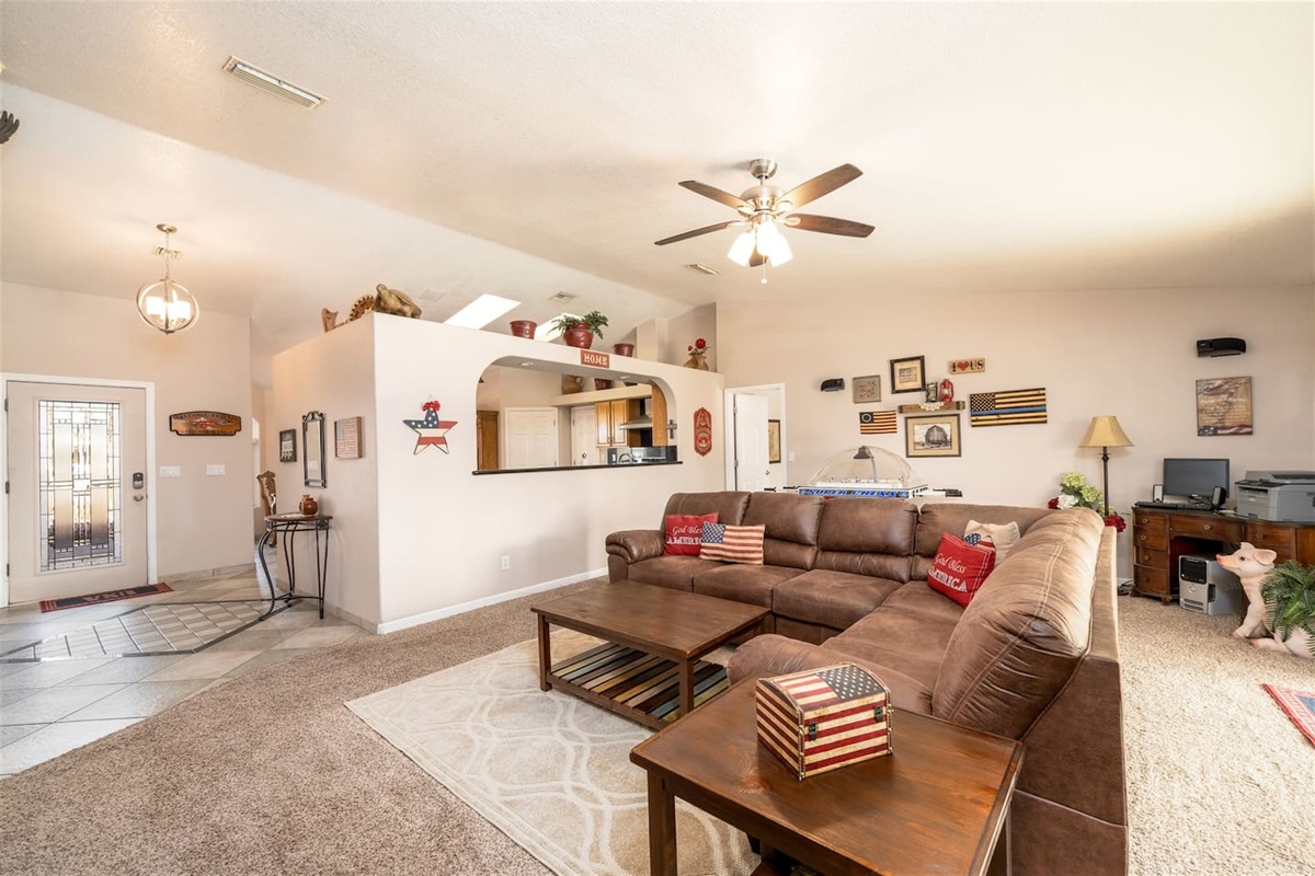 Living Room and Front Entrance