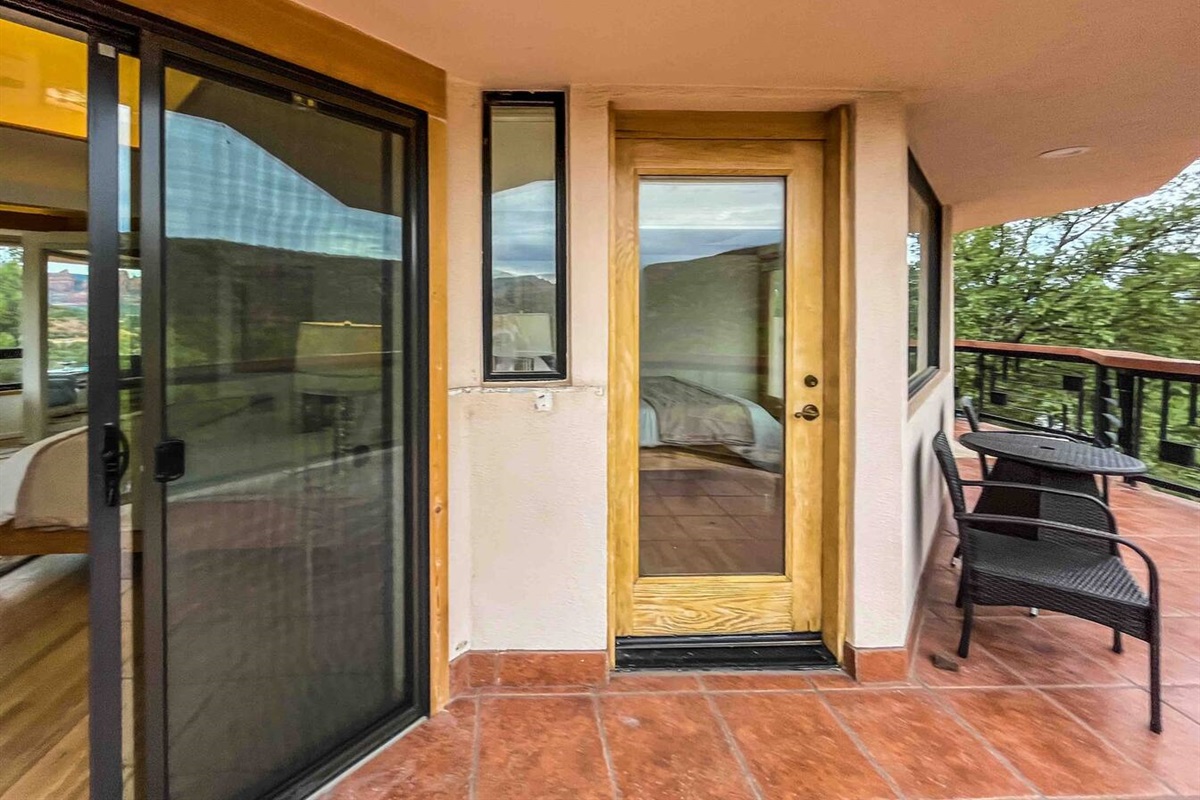 Entrance to master bedroom from Deck