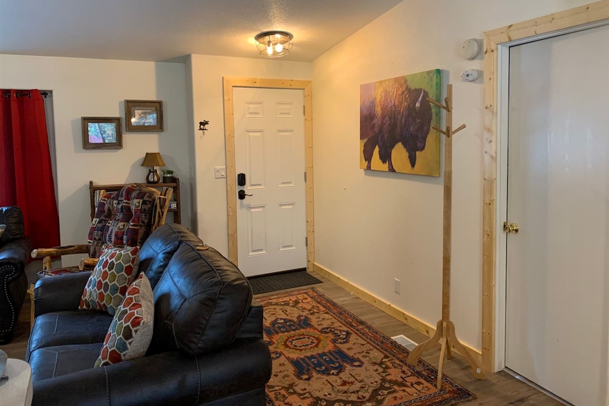 Living Room with Queen Pull Out Bed