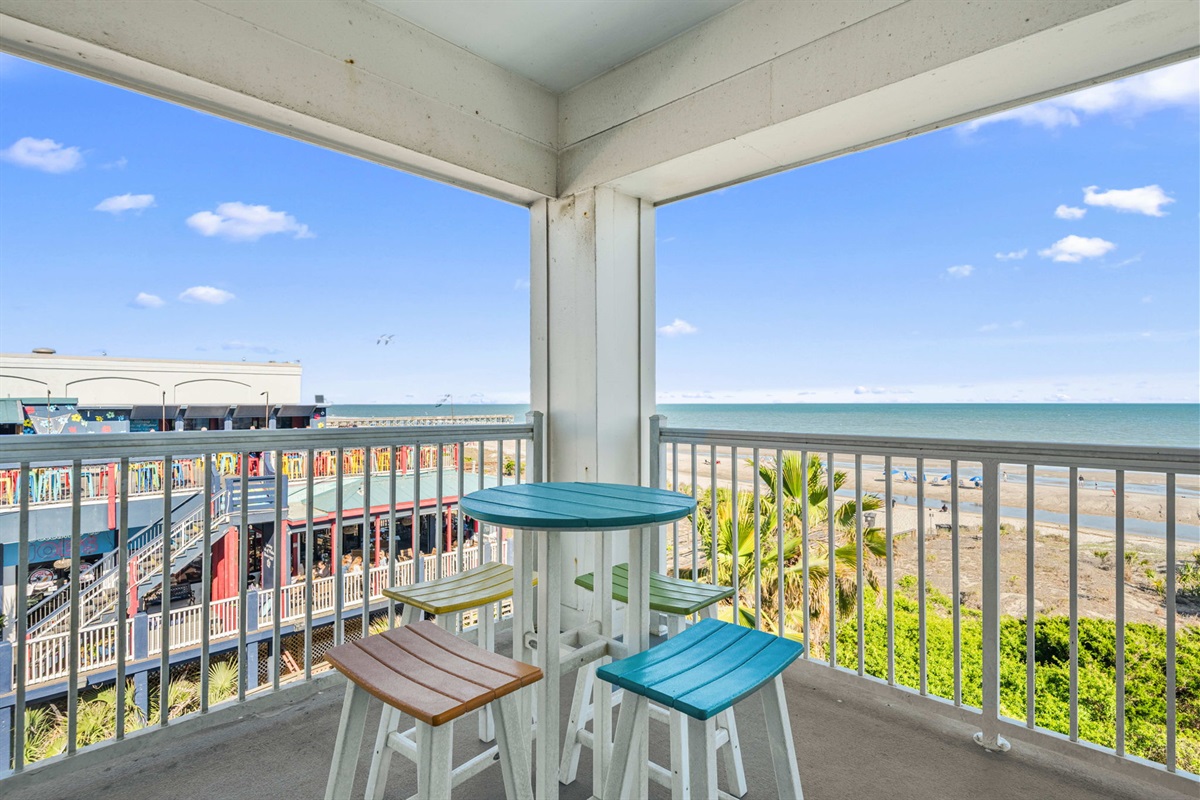 Oceanfront deck  | Morning Sunrise | 302 Oceanview | 1116 Ocean Blvd, Isle of Palms, SC | IOP Escapes