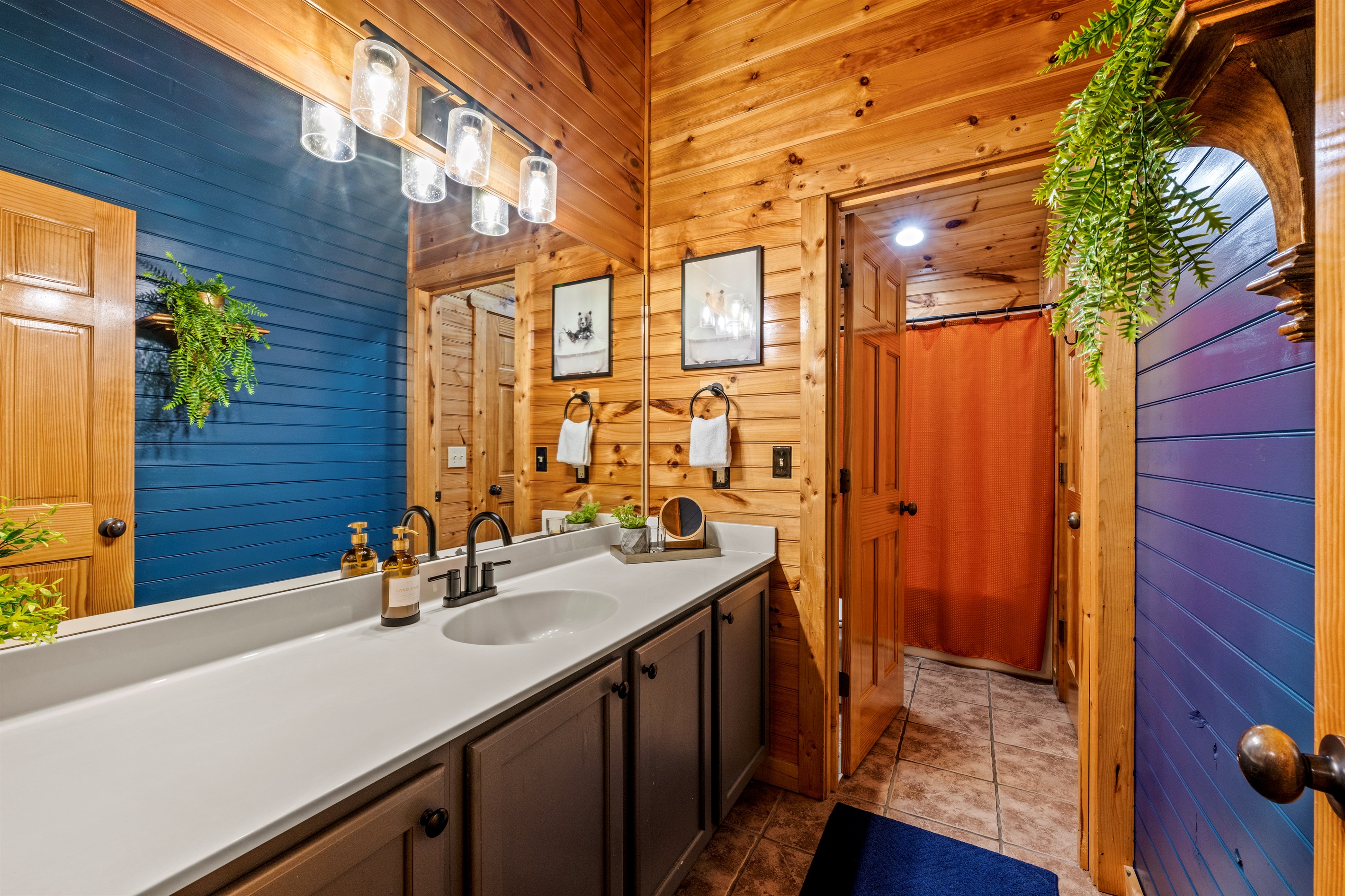 Main floor and master bathroom with a full shower (1 of 3 full bathrooms)