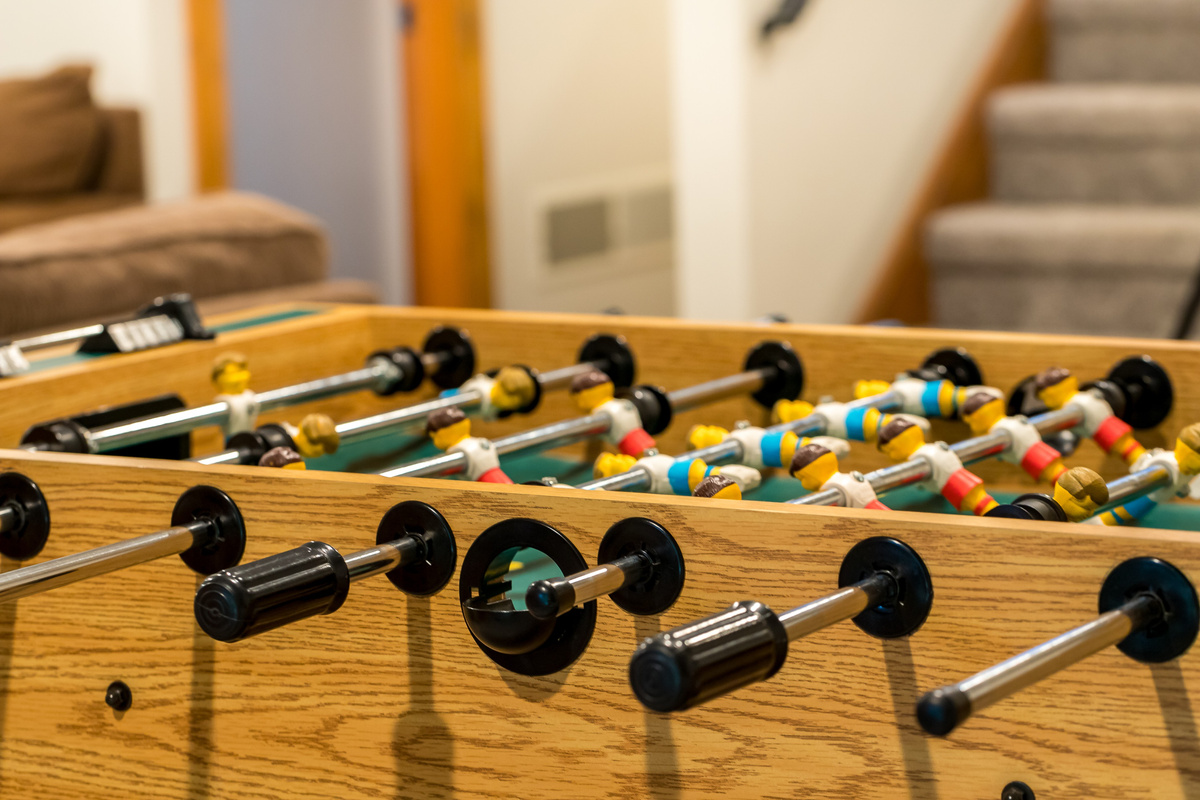 Foosball table - perfect for kids and adults alike