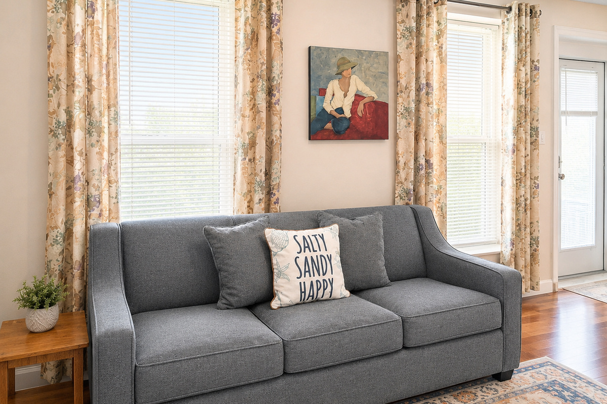 Comfy living area, Cable TV