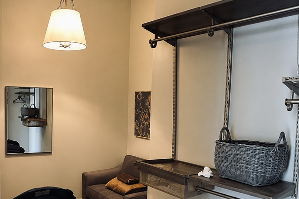 Closet with a sofabed