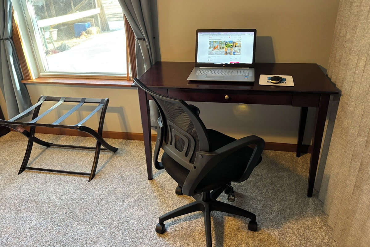 2 of 2 workspaces. This one is more private, located in Master Bedroom.