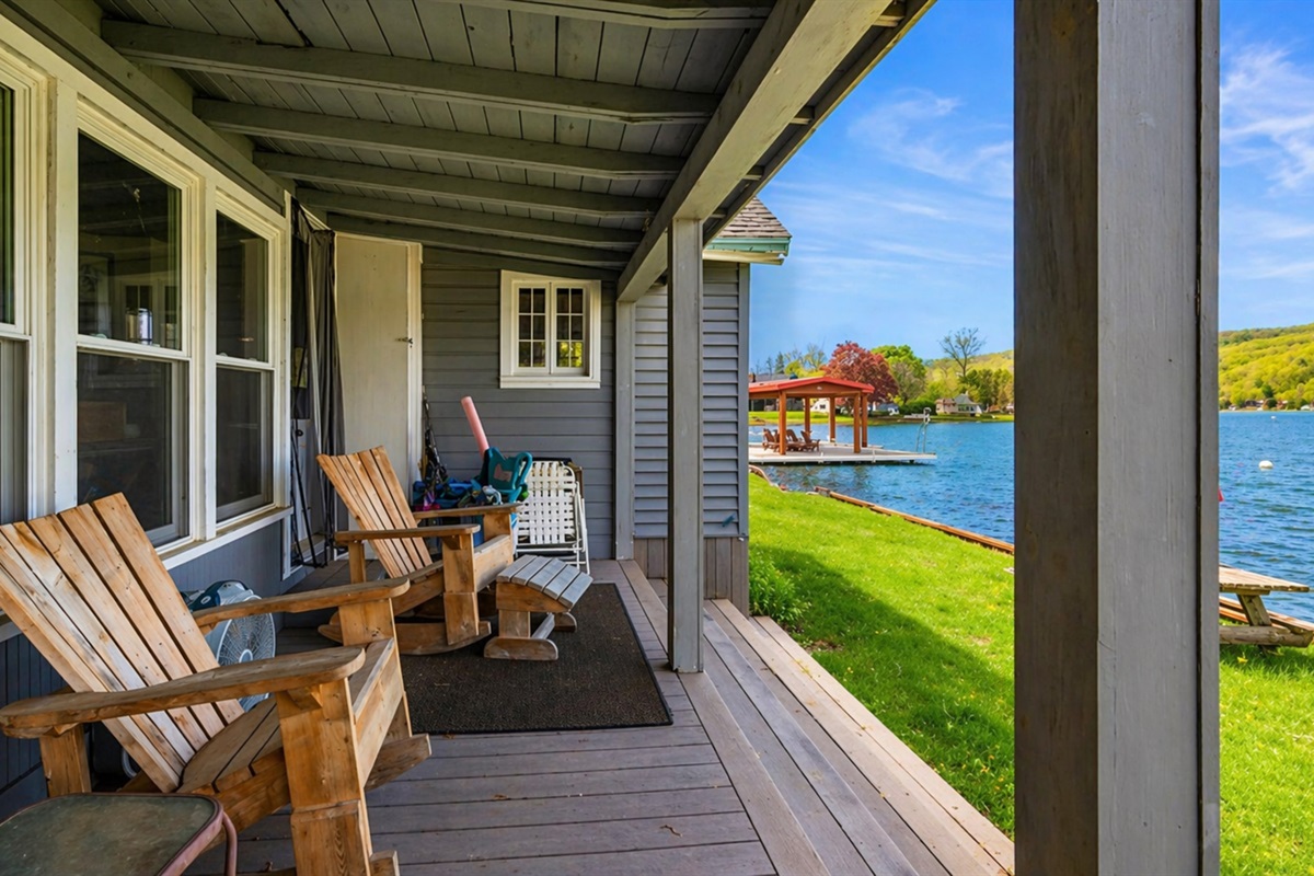 Seasonal bunk house deck