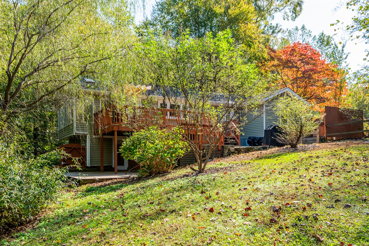 Outdoor: Enjoy nature's beauty from the expansive deck, perfect for relaxation and gatherings!