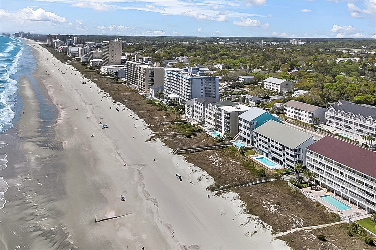 Arial View of our beach