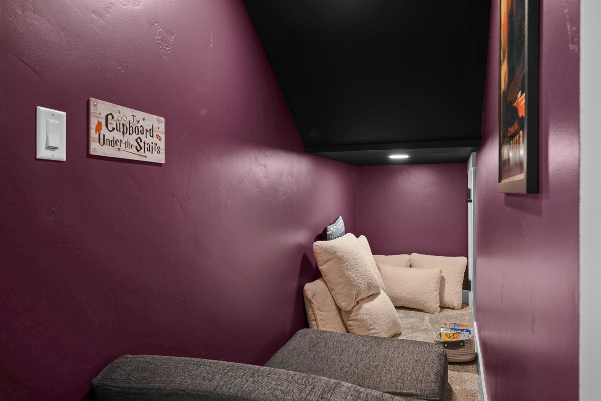 Harry Potter Sleeping Area Under the Stairs