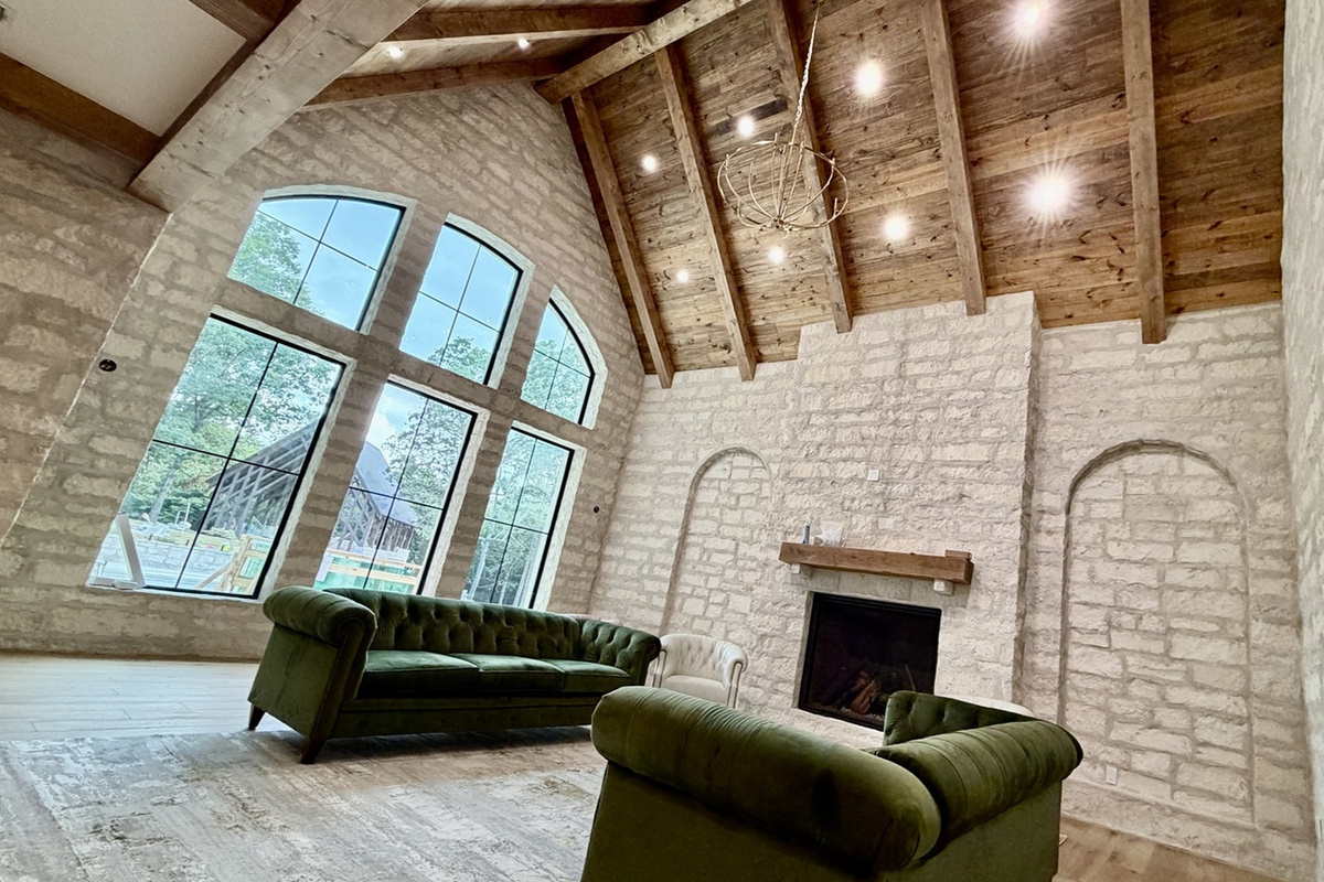 Lodge room (pic taken during construction, before fully furnished)