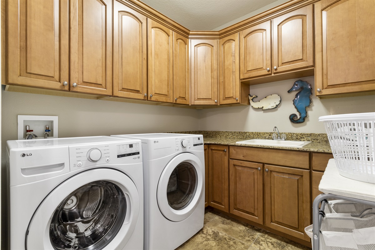 Laundry room in unit