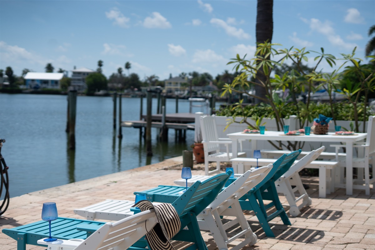 seaside loungers for after water dry off
