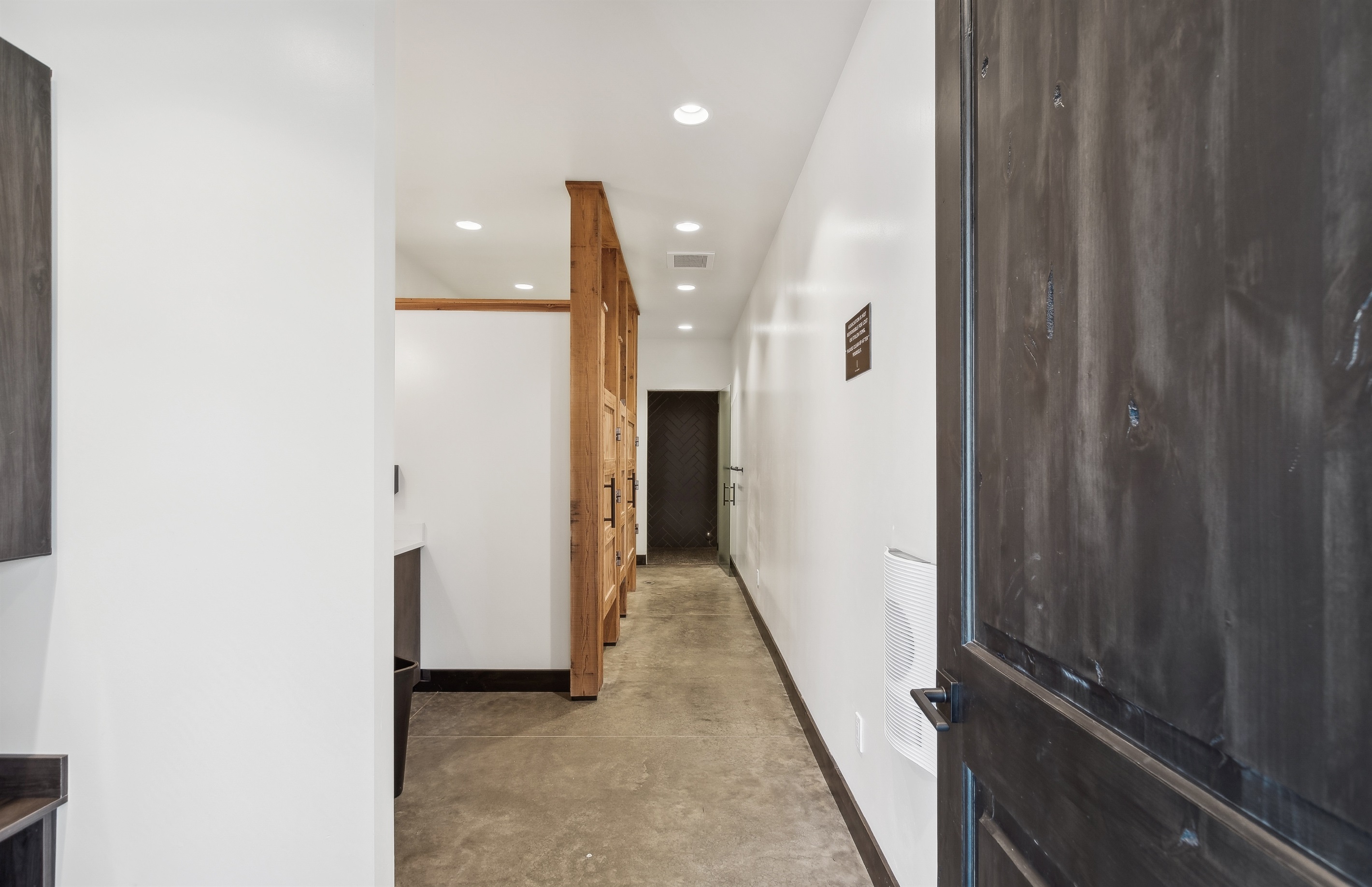 Modern clubhouse locker room designed for comfort and convenience