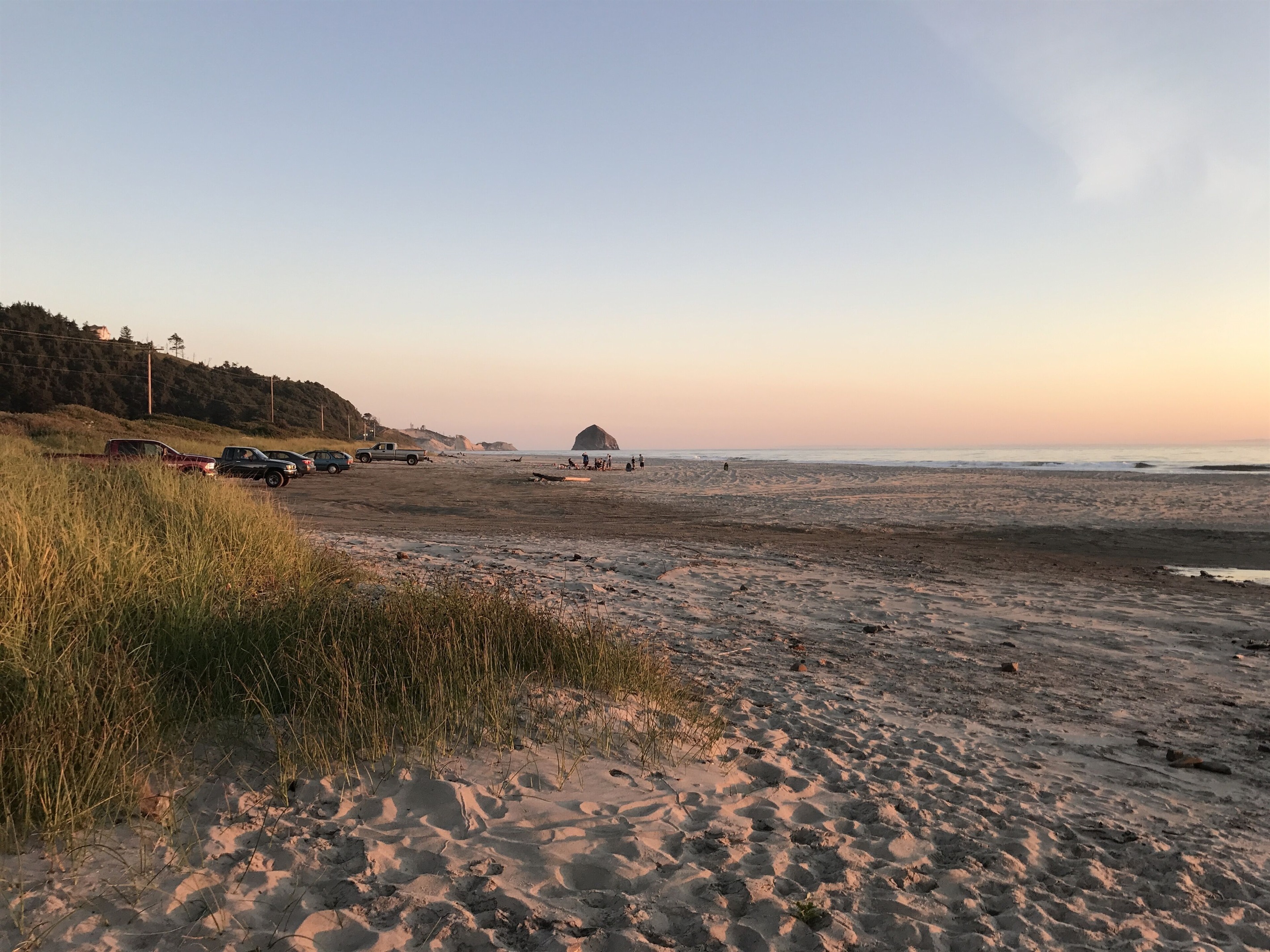 Cape Kiwanda and Haystack Rock view to the South
